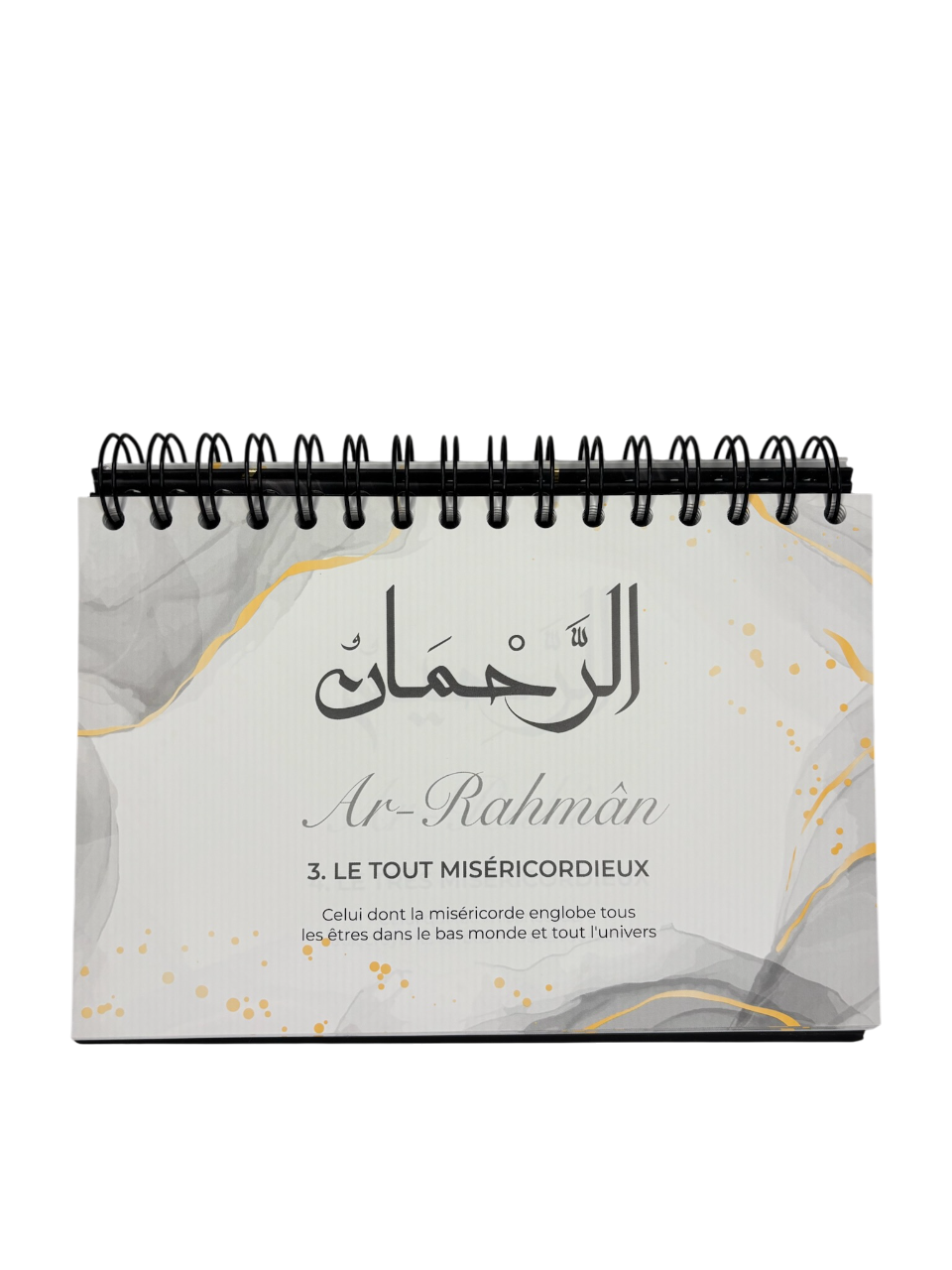 99 noms d'Allah - Mieux Le connaître pour mieux L'adorer - Calendrier chevalet Noir - al-hadith