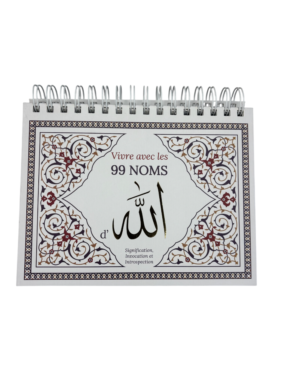Vivre avec les 99 noms d'Allah : chevalet-calendrier